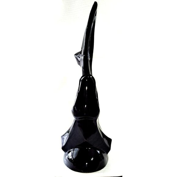 Haeger Ebony Black Ceramic 19" Flying Fish Vintage Art Pottery Sculpture - Picture 4 of 9